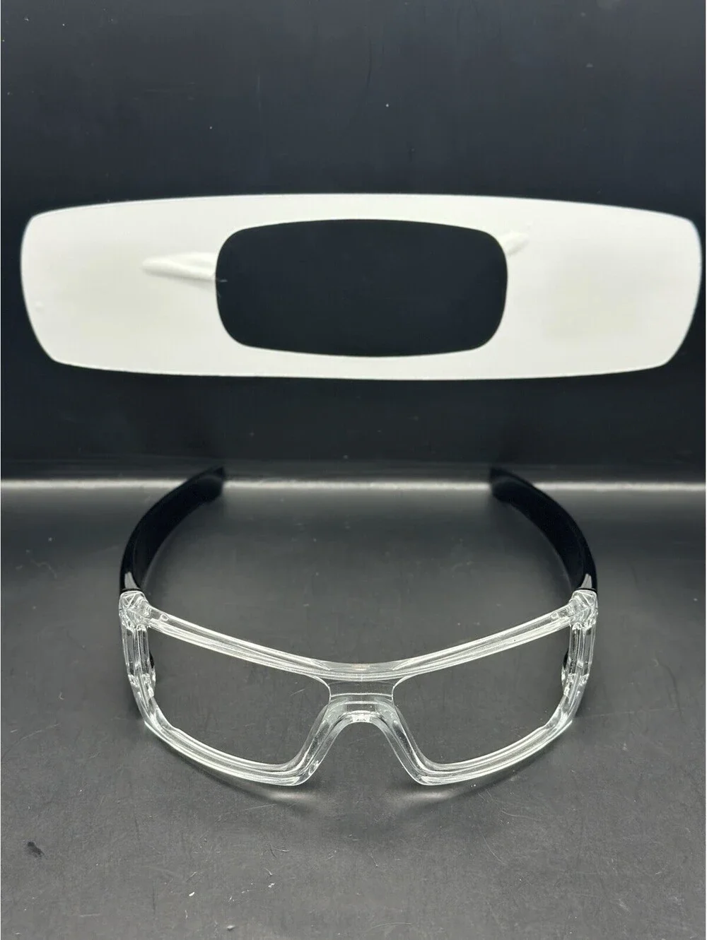 Oakley Batwolf Polished Clear/Black Ink Frame